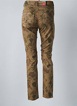 Pantalon slim elasticitate mărime normală verde CREAM femeie