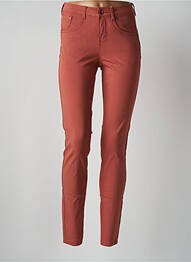 Pantalon slim conic talie înaltă portocaliu CREAM femme