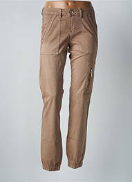 Pantalon drept elasticitate mărime normală bej CREAM femeie