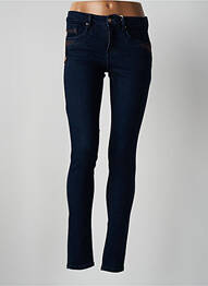 Blugi skinny țesătură brută mărime normală albastru CREAM femeie