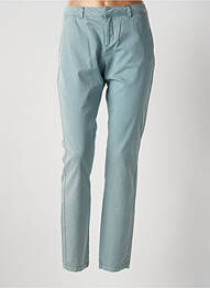 Pantalon chino țesătură poplin mărime normală albastru VERO MODA femeie