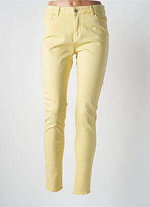 Pantalon slim galben VERO MODA femeie