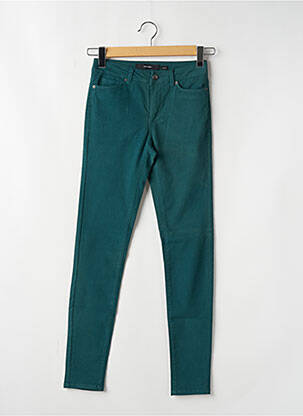 Pantalon slim verde VERO MODA femeie