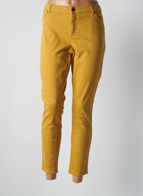 Pantalon slim galben VERO MODA femeie