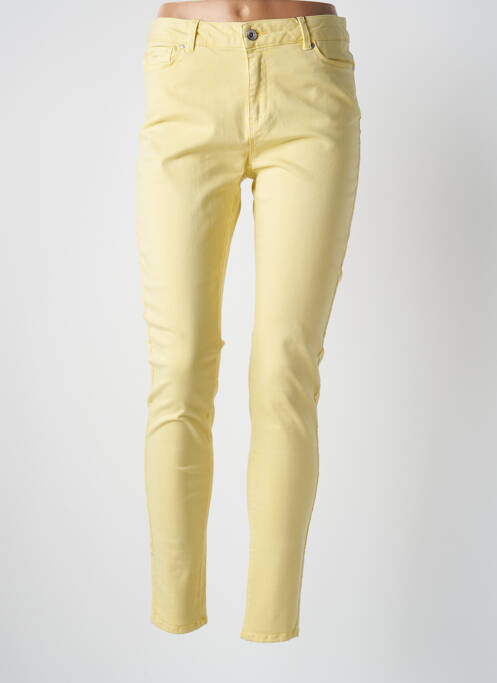 Pantalon slim galben VERO MODA femeie