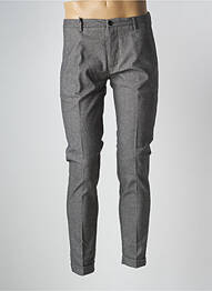 Pantalon slim țesătură poplin mărime normală gri GAUDI homme