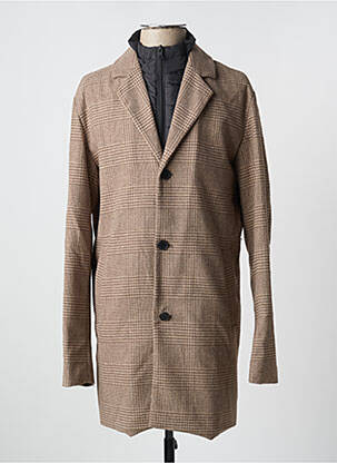 Palton lung bej JACK & JONES bărbat