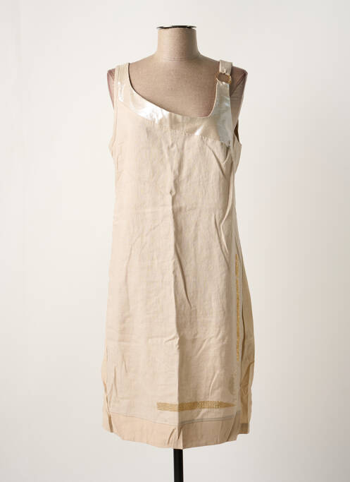 Rochie midi bej ELISA CAVALETTI femeie