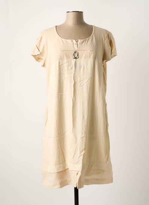 Rochie midi bej ELISA CAVALETTI femeie