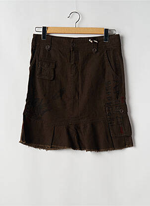 Fustă scurtă maro TEDDY SMITH femeie