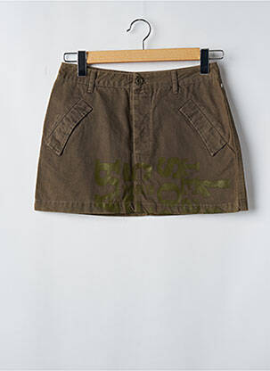 Fustă scurtă verde SCHOOL RAG femeie