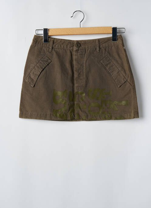 Fustă scurtă verde SCHOOL RAG femeie