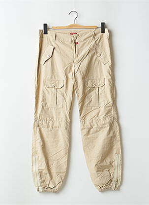 Pantalon cargo țesătură poplin mărime normală bej BE YOU K femeie