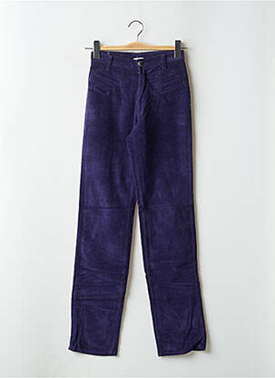 Pantalon drept elasticitate talie înaltă violet CASAGRANDE femeie