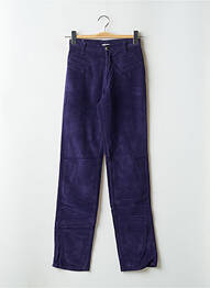 Pantalon drept elasticitate talie înaltă violet CASAGRANDE femeie
