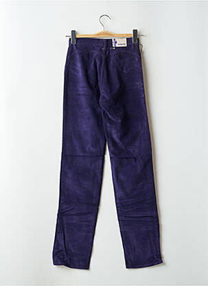 Pantalon drept elasticitate talie înaltă violet CASAGRANDE femeie