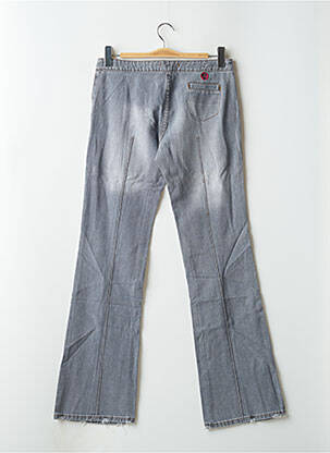 Blugi bootcut închidere cu fermoar sub clapetă cu scai talie joasă gri CIMARRON femeie