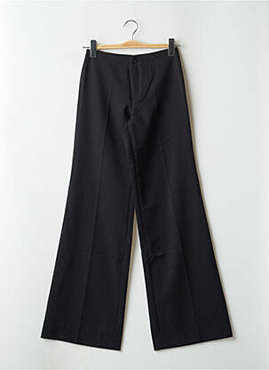 Pantalon evazat talie cu cleme talie înaltă negru CIMARRON femeie
