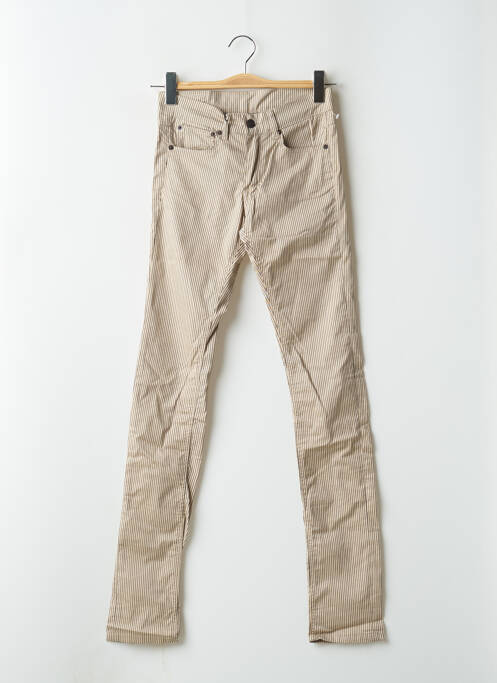 Pantalon slim bej HELLS BELLS femeie