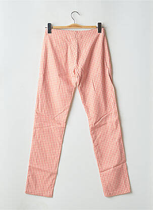 Pantalon slim talie înaltă talie înaltă portocalie MANLY POP femeie