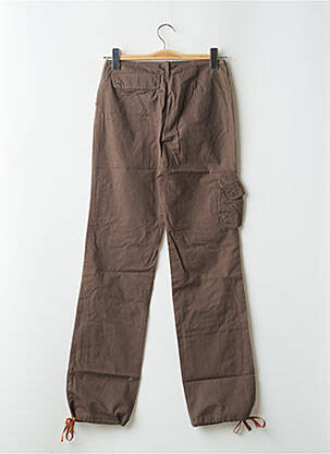 Pantalon cargo țesătură poplin talie joasă maro SESSUN femeie