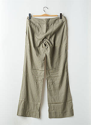Pantalon larg închidere cu fermoar sub clapetă cu nasturi talie joasă verde VERO MODA femeie