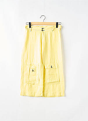 Pantalon trei sferturi galben SCHOOL RAG femeie