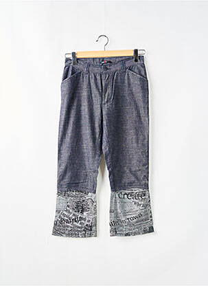 Pantalon trei sferturi albastru TEDDY SMITH femeie