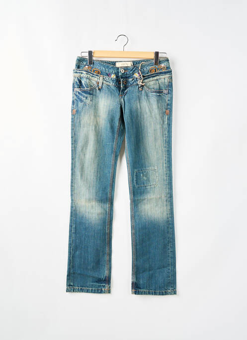 Blugi cu croială dreaptă albastru SCHOOL RAG femeie