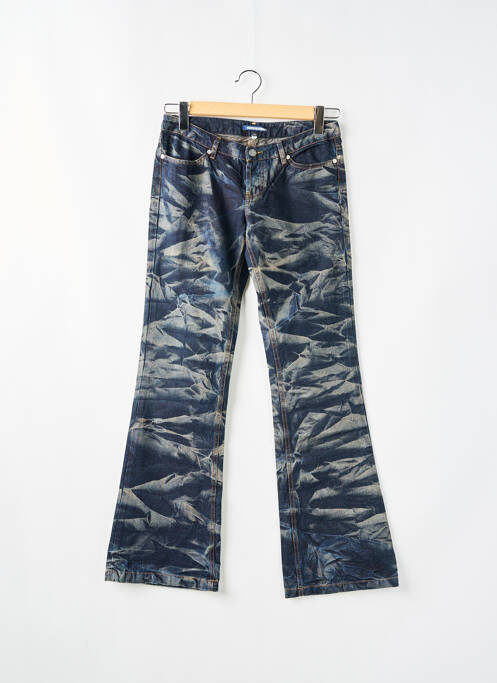 Blugi cu croială evazată albastru SCHOOL RAG femeie