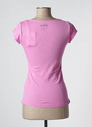Top elasticitate mâneci scurte violet RWD femeie