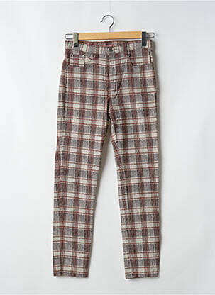 Pantalon slim talie înaltă talie înaltă maro BONAVENTURE femeie