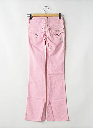 Pantalon evazat elasticitate talie joasă roz CIMARRON femeie