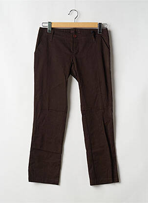 Pantalon 7/8 elasticitate talie joasă maro SPIRIT OF GANG femeie