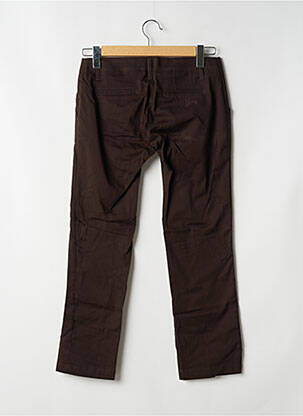 Pantalon 7/8 elasticitate talie joasă maro SPIRIT OF GANG femeie
