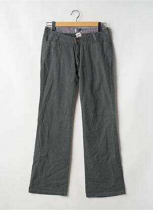 Pantalon drept țesătură poplin mărime normală verde 55 DSL femeie