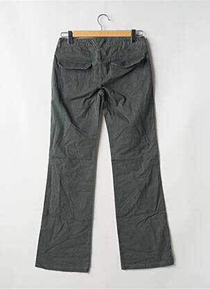 Pantalon drept țesătură poplin mărime normală verde 55 DSL femeie