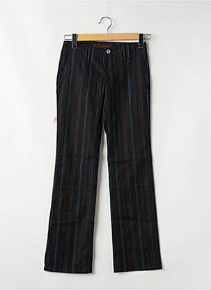 Pantalon chino țesătură poplin mărime normală negru FREEMAN T.PORTER femeie