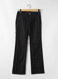 Pantalon chino țesătură poplin mărime normală negru FREEMAN T.PORTER femme