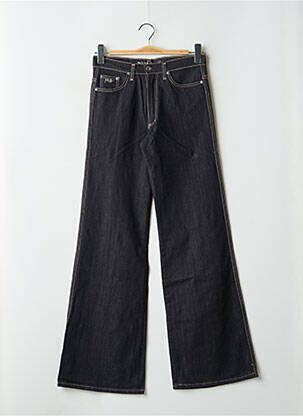 Blugi cu croială evazată negru MB10 femeie