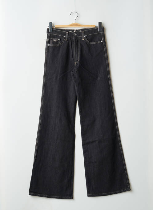 Blugi cu croială evazată negru MB10 femeie