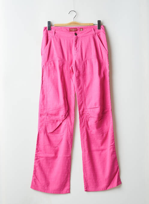 Pantalon drept roz MAGGIE femeie