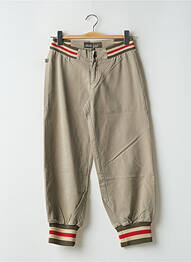 Pantalon 7/8 țesătură poplin mărime normală verde RWD femeie