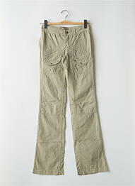 Pantalon evazat talie joasă talie joasă verde SCHOOL RAG femeie