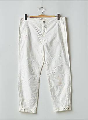 Pantalon 7/8 țesătură poplin mărime normală alb SCHOOL RAG femeie