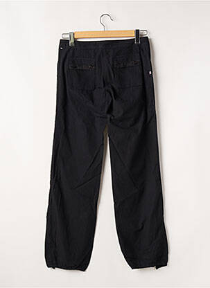 Pantalon drept țesătură poplin talie joasă negru SESSUN femeie