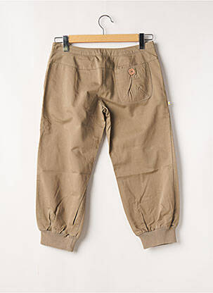 Pantalon trei sferturi buzunare bej SESSUN femeie