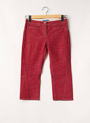 Pantalon trei sferturi roșu TEDDY SMITH femeie