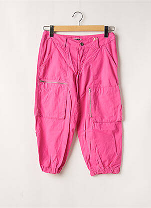 Pantalon trei sferturi roz TEDDY SMITH femeie