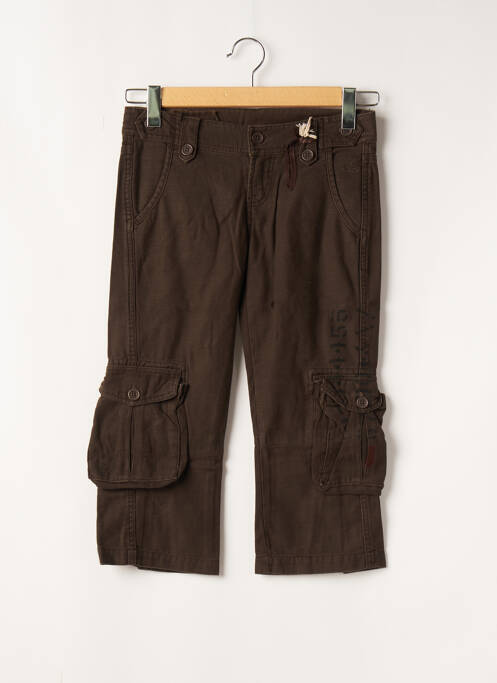 Pantalon trei sferturi maro TEDDY SMITH femeie